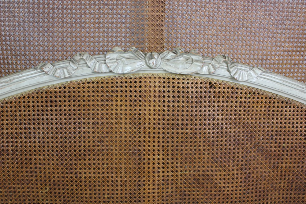 French Cane Painted Bed View VIII