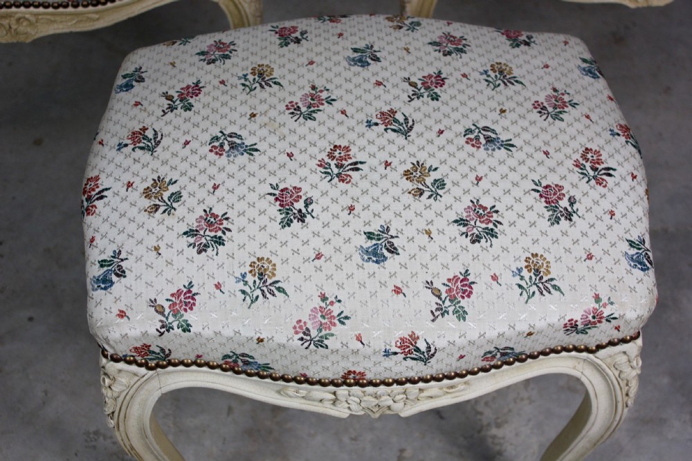 Pair of Armchairs with Matching Stool View IV