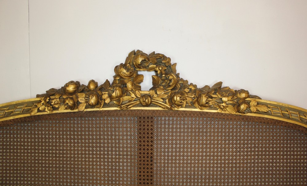 King Sized French Cane Painted Bed View V