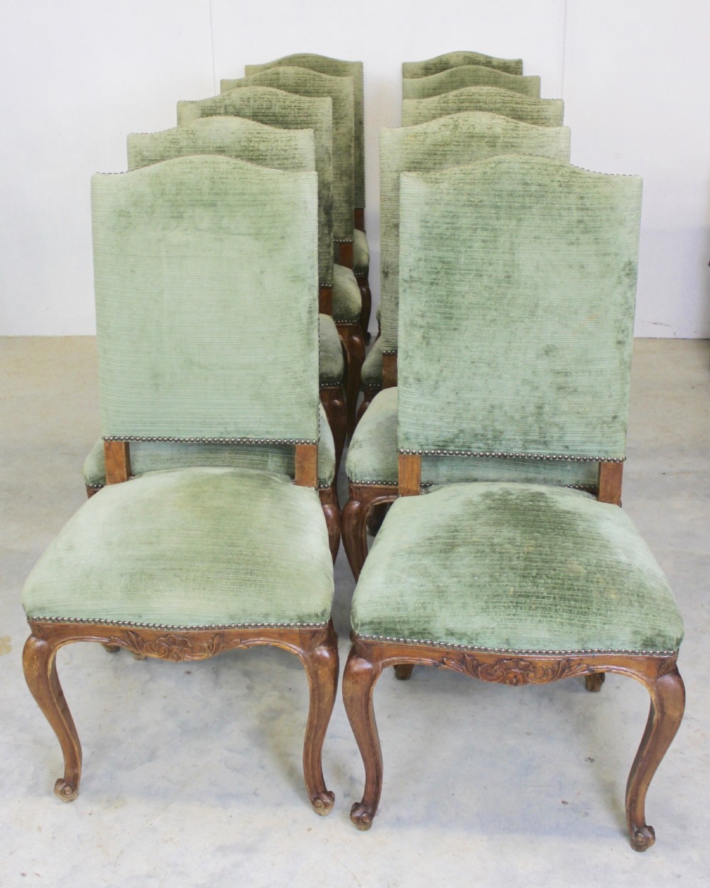 Set of 10 Dining Chairs 