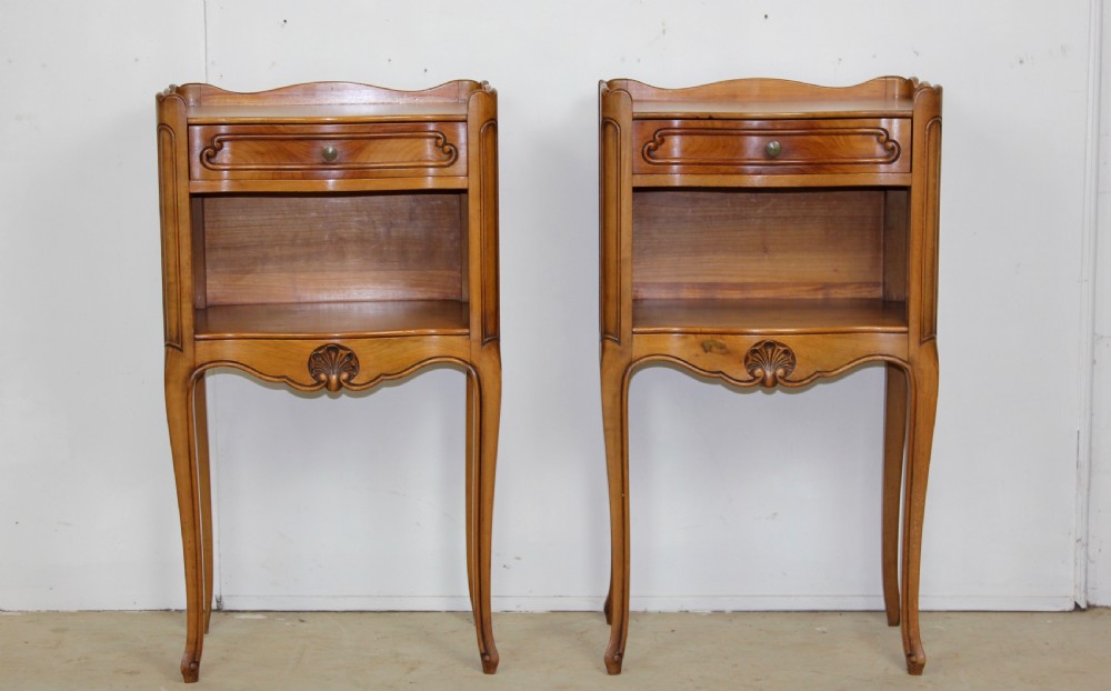 Pair of cherrywood nightstands