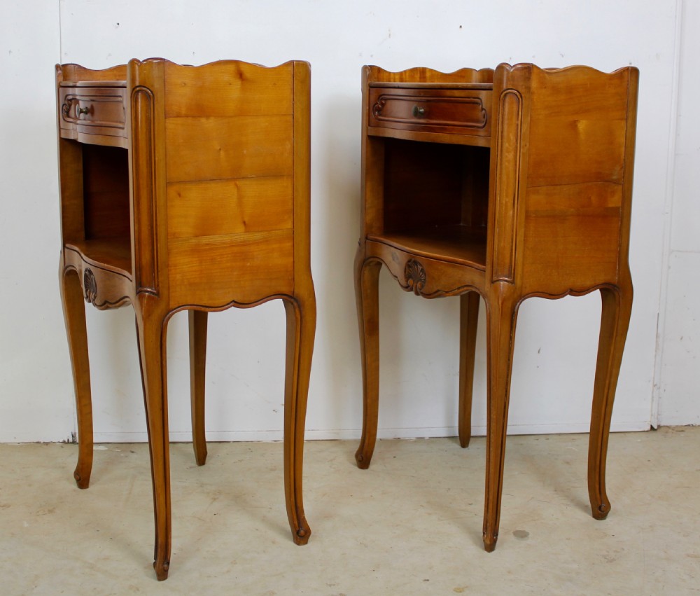 Pair of cherrywood nightstands View IV