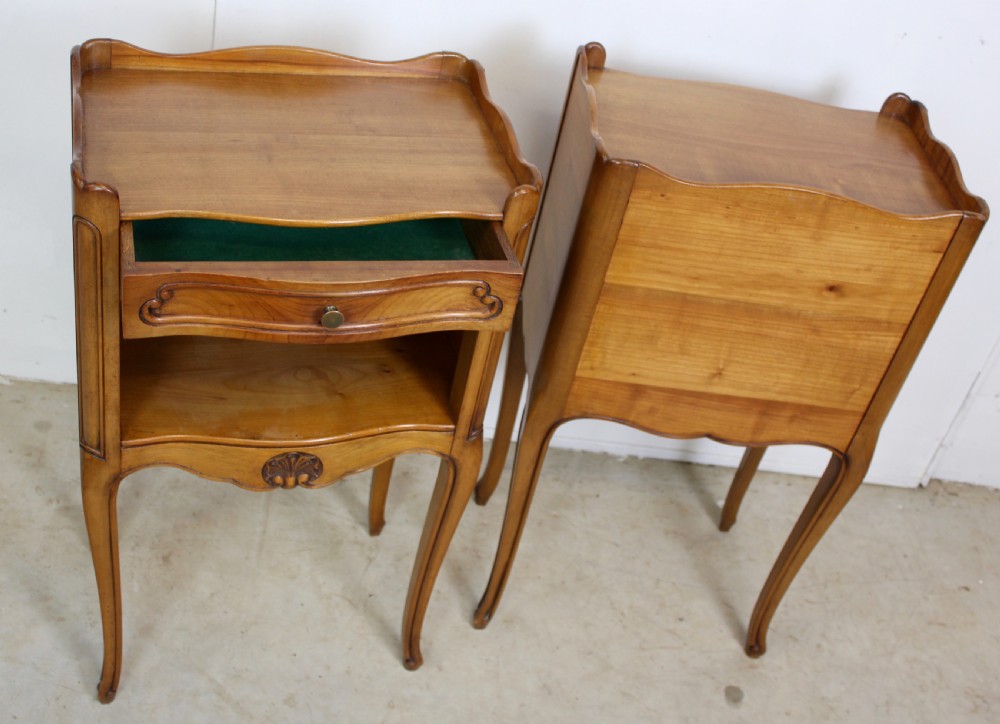 Pair of cherrywood nightstands View VI