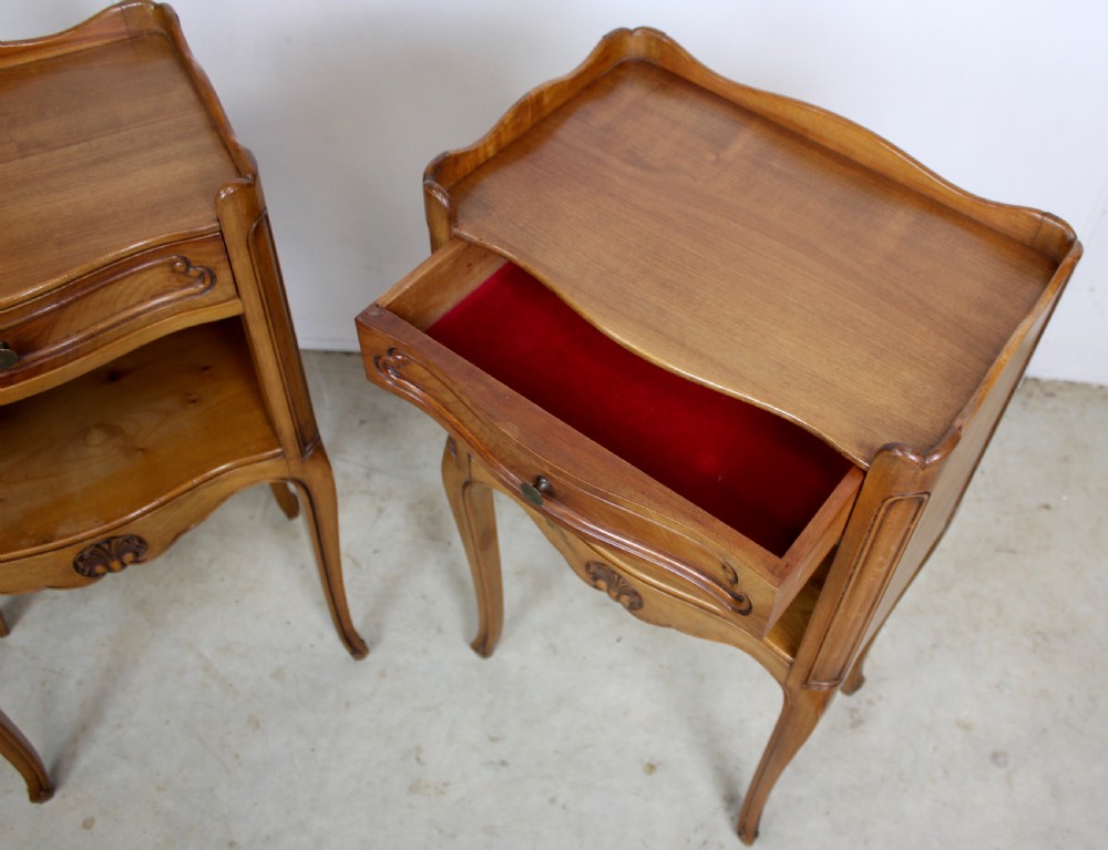 Pair of cherrywood nightstands View VII
