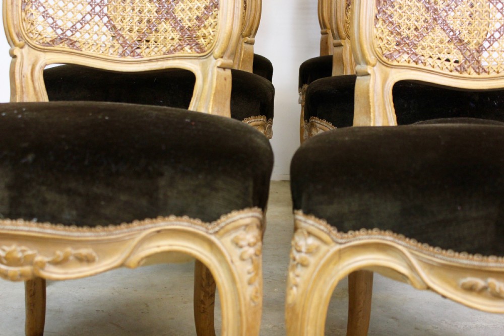 Set of 6 French Dining Chairs  View III