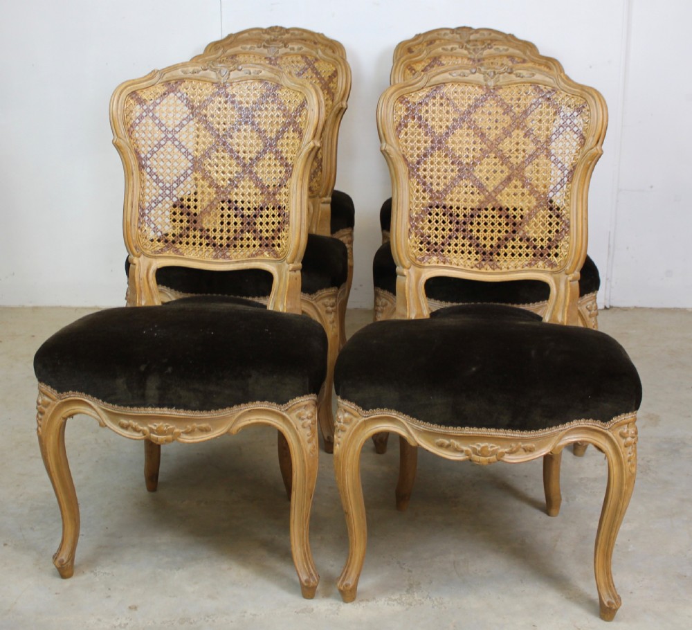 Set of 6 French Dining Chairs  View VI
