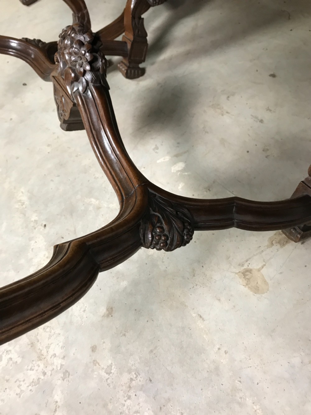 Pair of 19 th cent walnut armchairs with tapestry  View XII