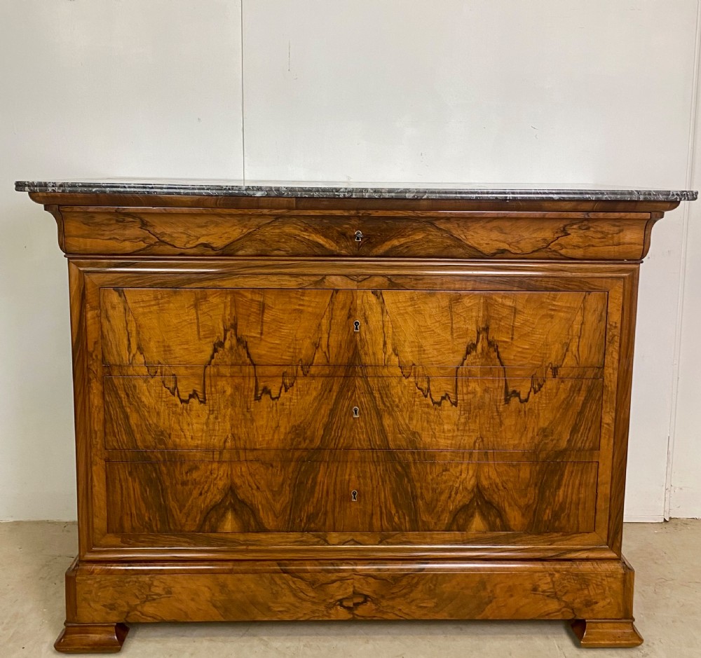 Stunning French Walnut Commode View III