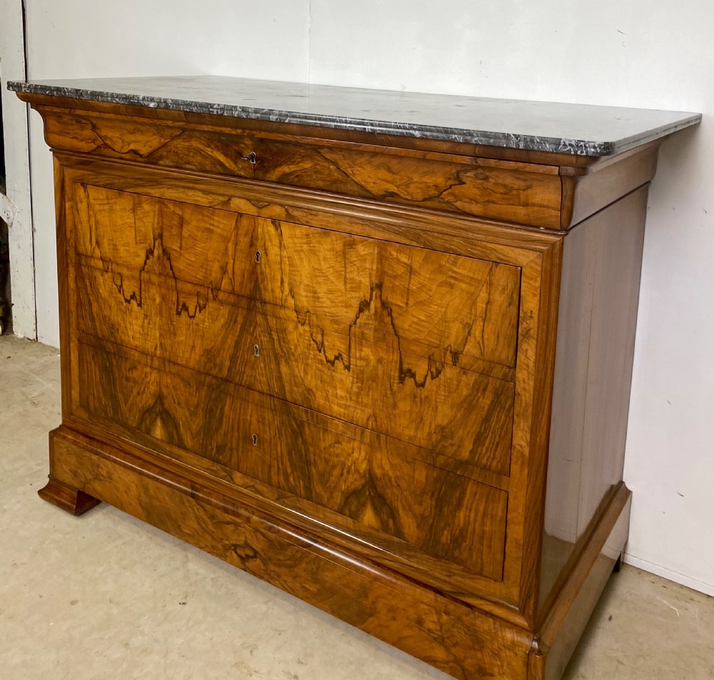 Stunning French Walnut Commode View V