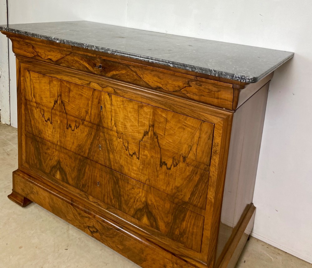 Stunning French Walnut Commode View VI