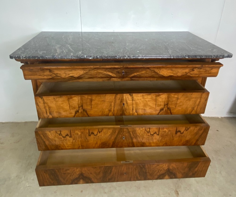 Stunning French Walnut Commode View IX