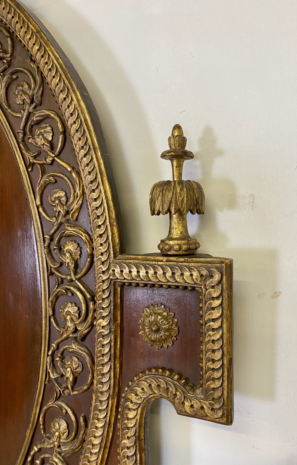 King Sized Mahogany and Gilded Bed View XII