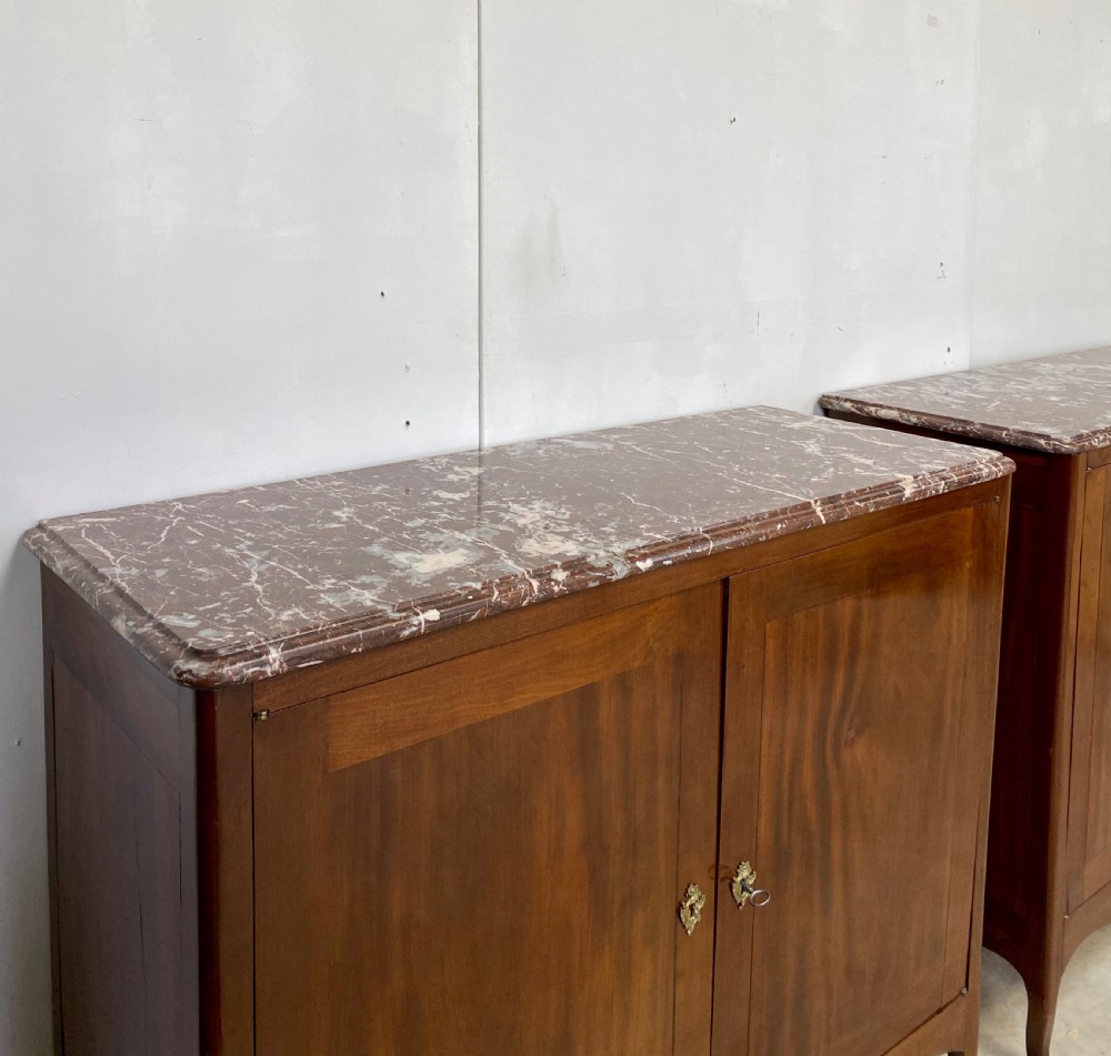 Pair of french antique  Buffets in stunning mahogany View II