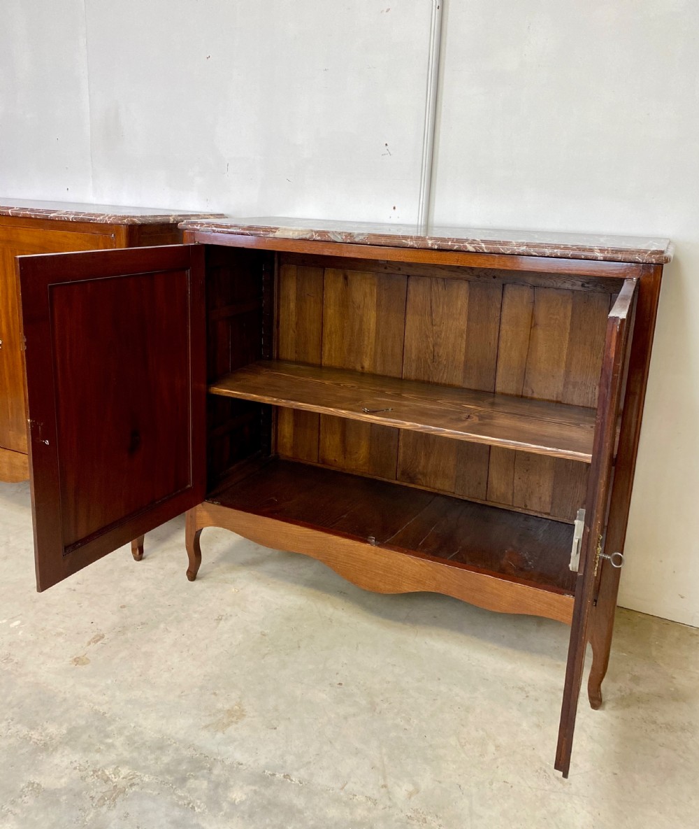 Pair of french antique  Buffets in stunning mahogany View III