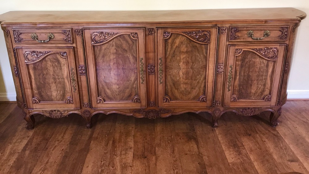 Large French walnut sideboard View V