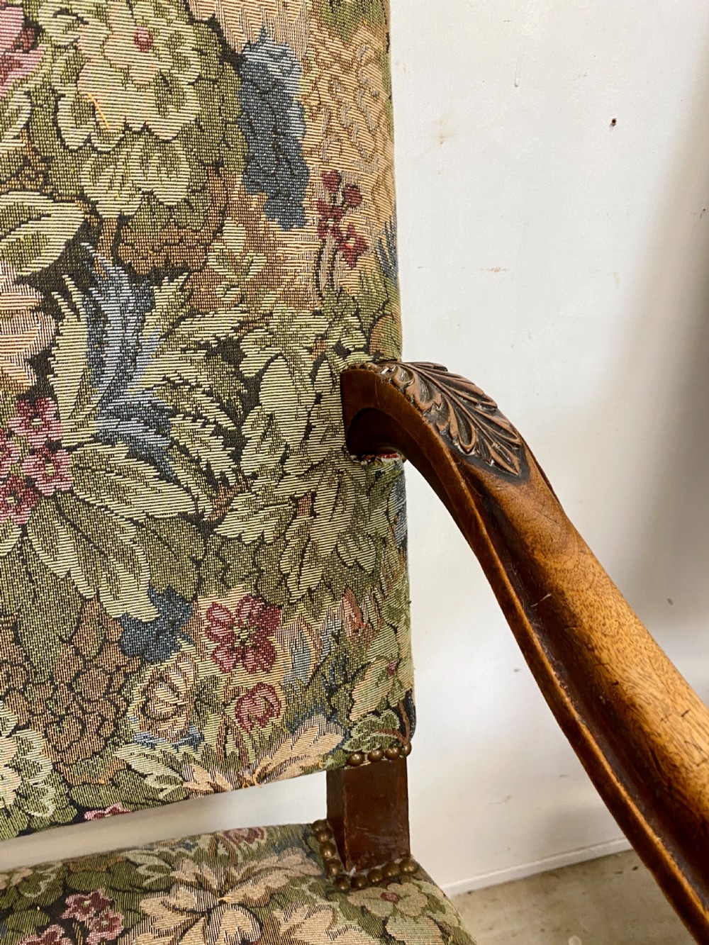 Pair of French Walnut Armchairs View VIII