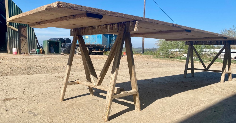 Very Large French Vendange Table View VII
