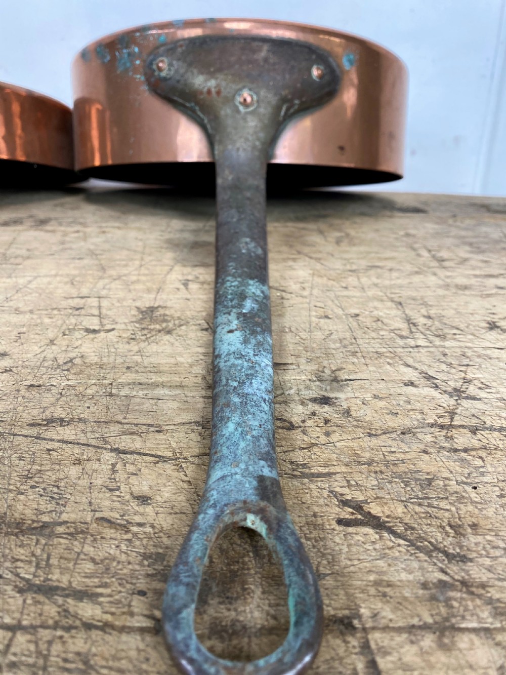 Set of three 19th Century Copper pans View VIII