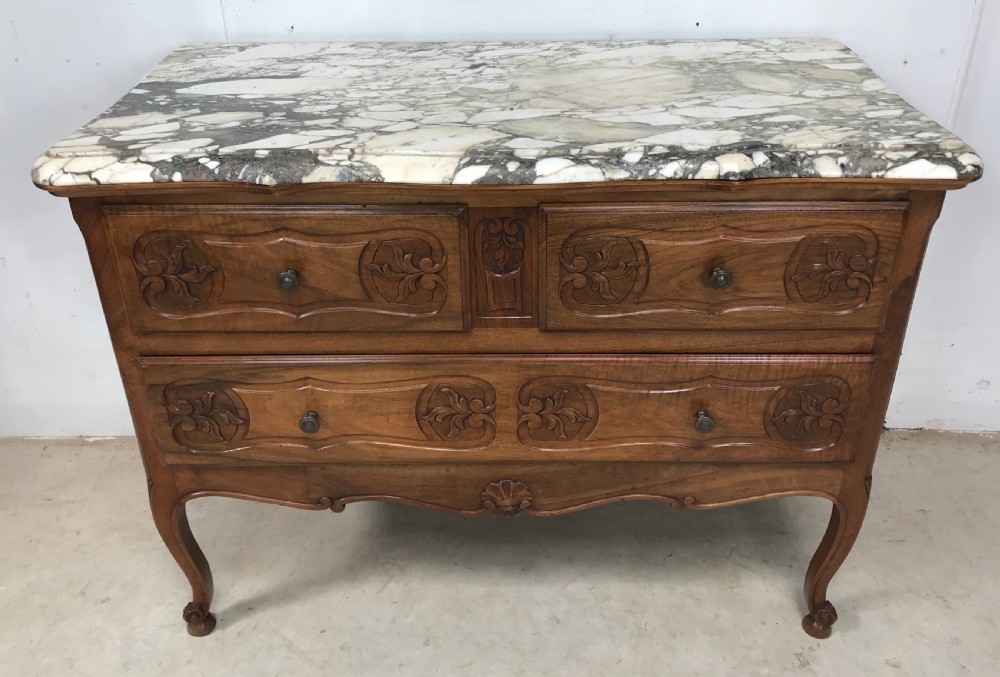 French Walnut Commode 
