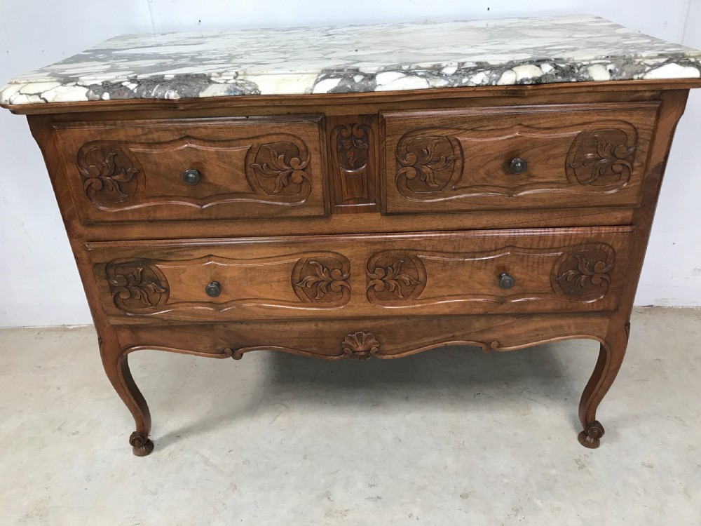 French Walnut Commode  View V