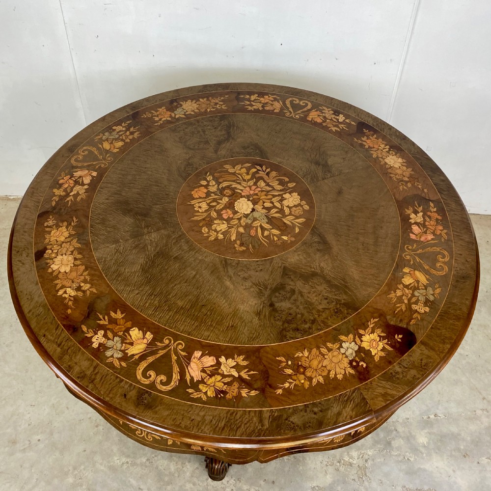 Antique Inlaid Centre Table View IV