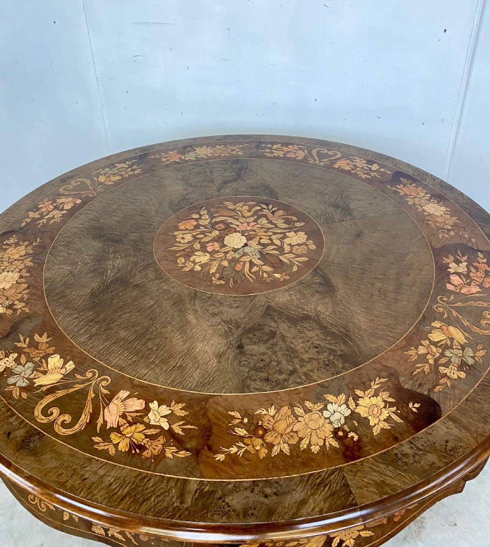 Antique Inlaid Centre Table View VIII