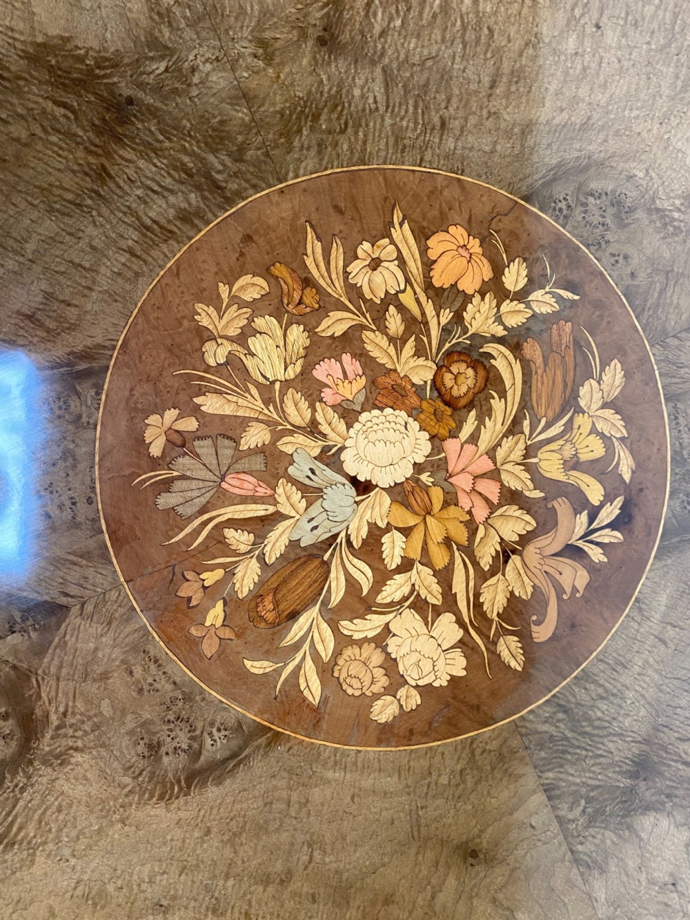 Antique Inlaid Centre Table View IX
