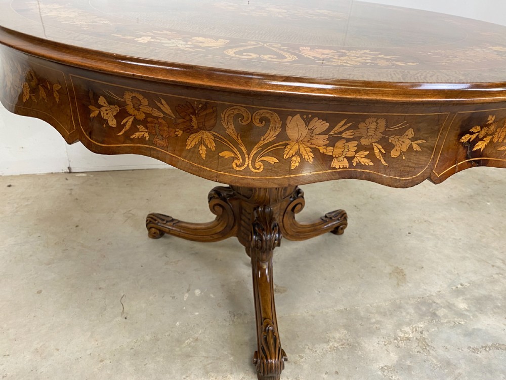 Antique Inlaid Centre Table View XI