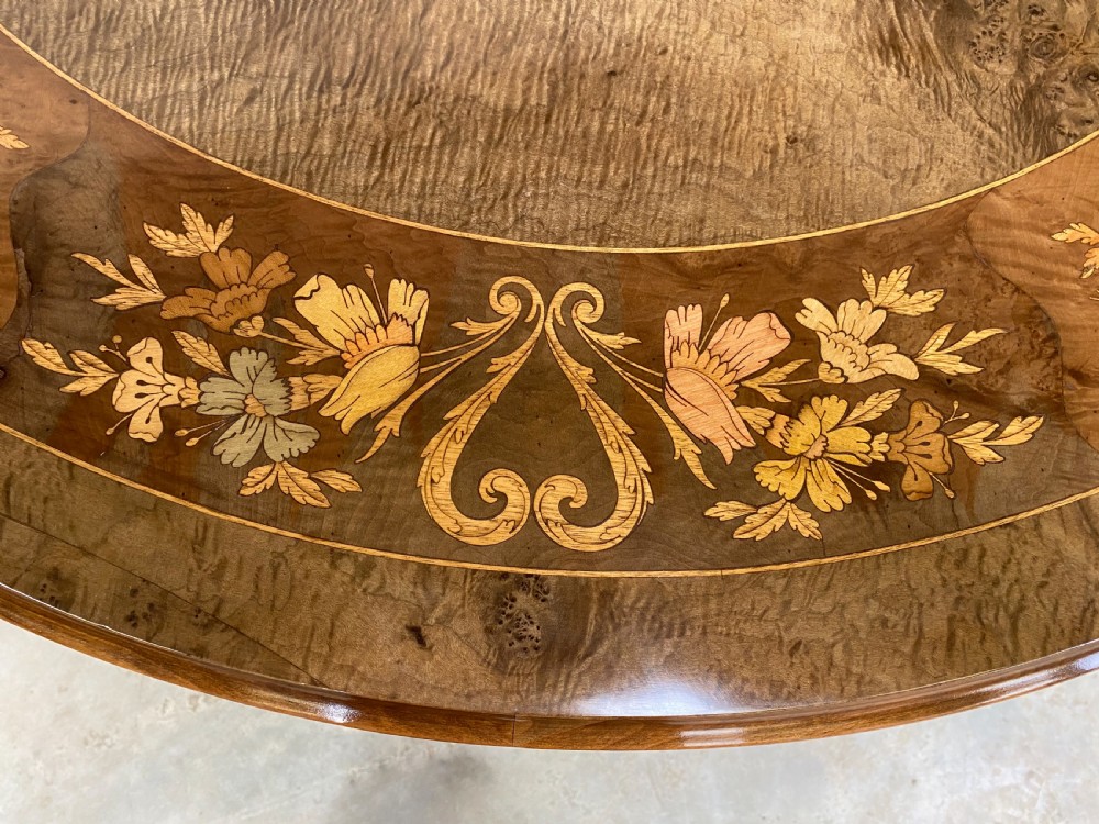Antique Inlaid Centre Table View XII