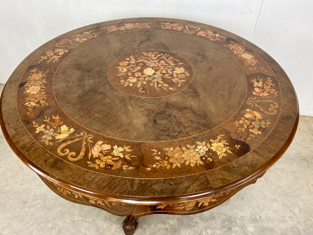 Antique Inlaid Centre Table View XIV
