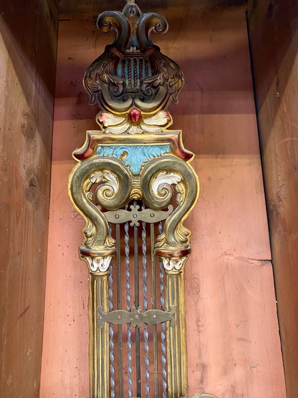 French Banjo Cased Grandfather Clock  View III