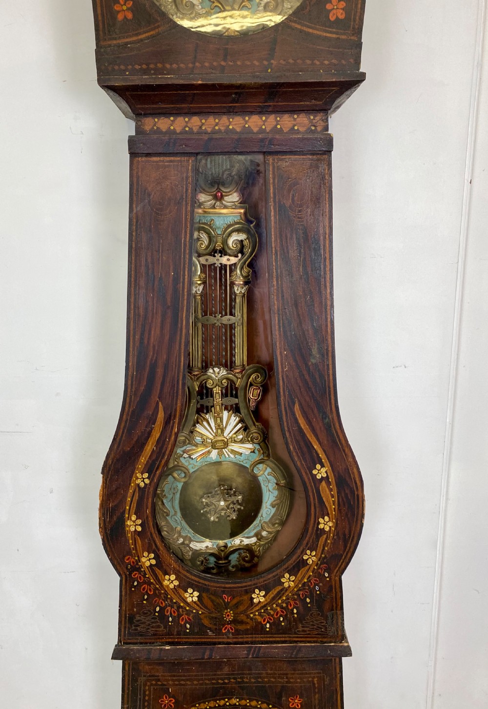 French Banjo Cased Grandfather Clock  View IX