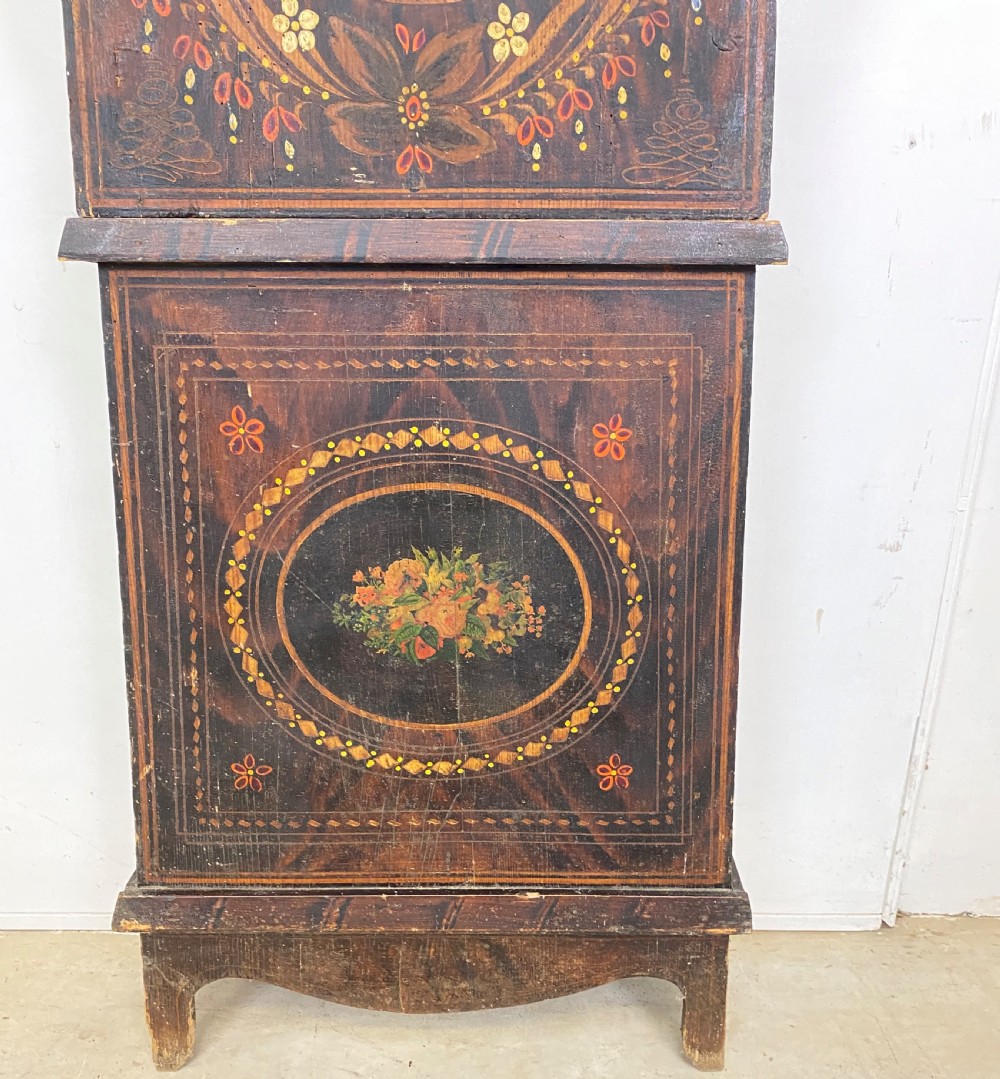 French Banjo Cased Grandfather Clock  View XI