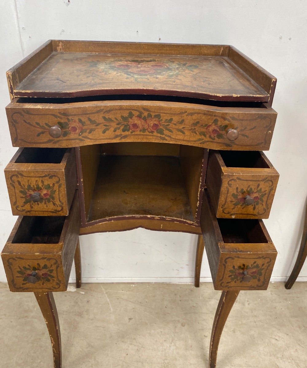 Pair of Original Painted Nightstands View V