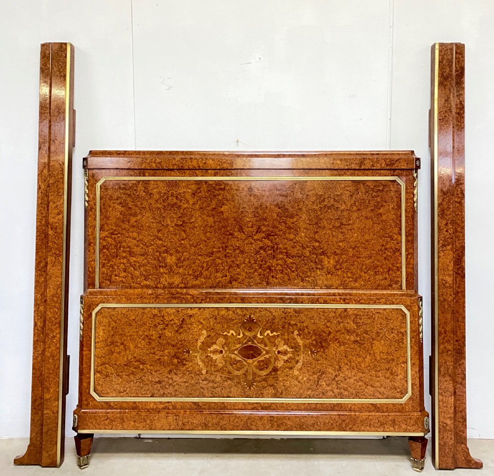 Walnut and Ormolu Bed