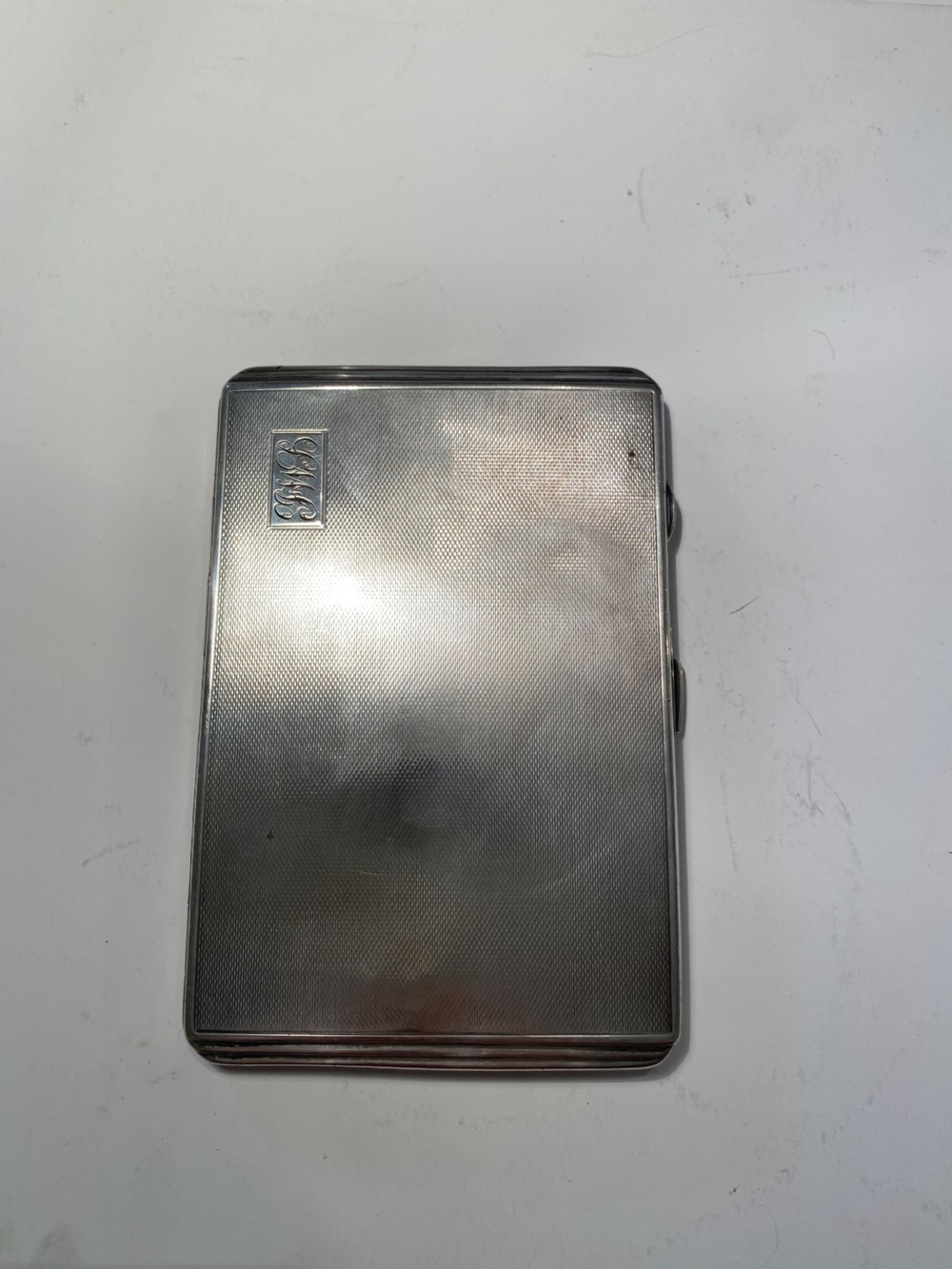 Sterling Silver Cigarette Case with Outer Sleeve View III