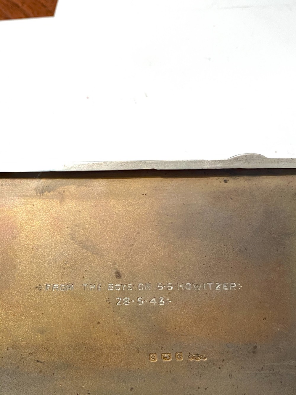 Sterling Silver Cigarette Case with Outer Sleeve View VIII