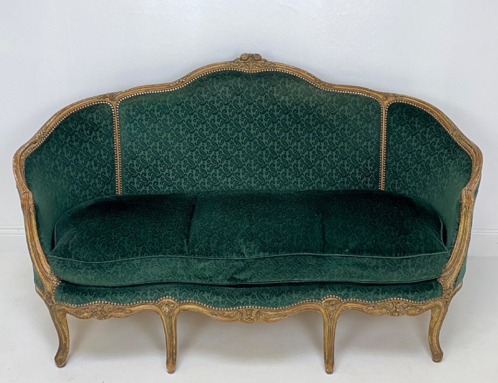 19th Century French Sofa with Original Paint View II