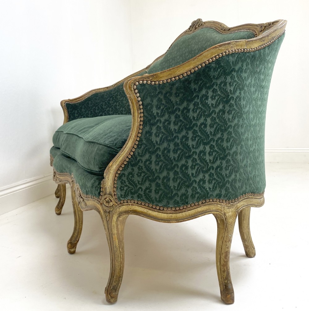 19th Century French Sofa with Original Paint View XII