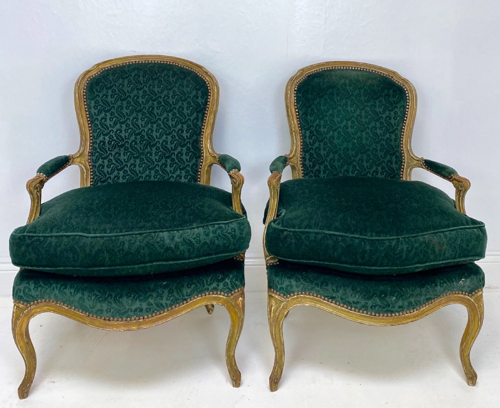Pair of 19th Century French Armchairs View II