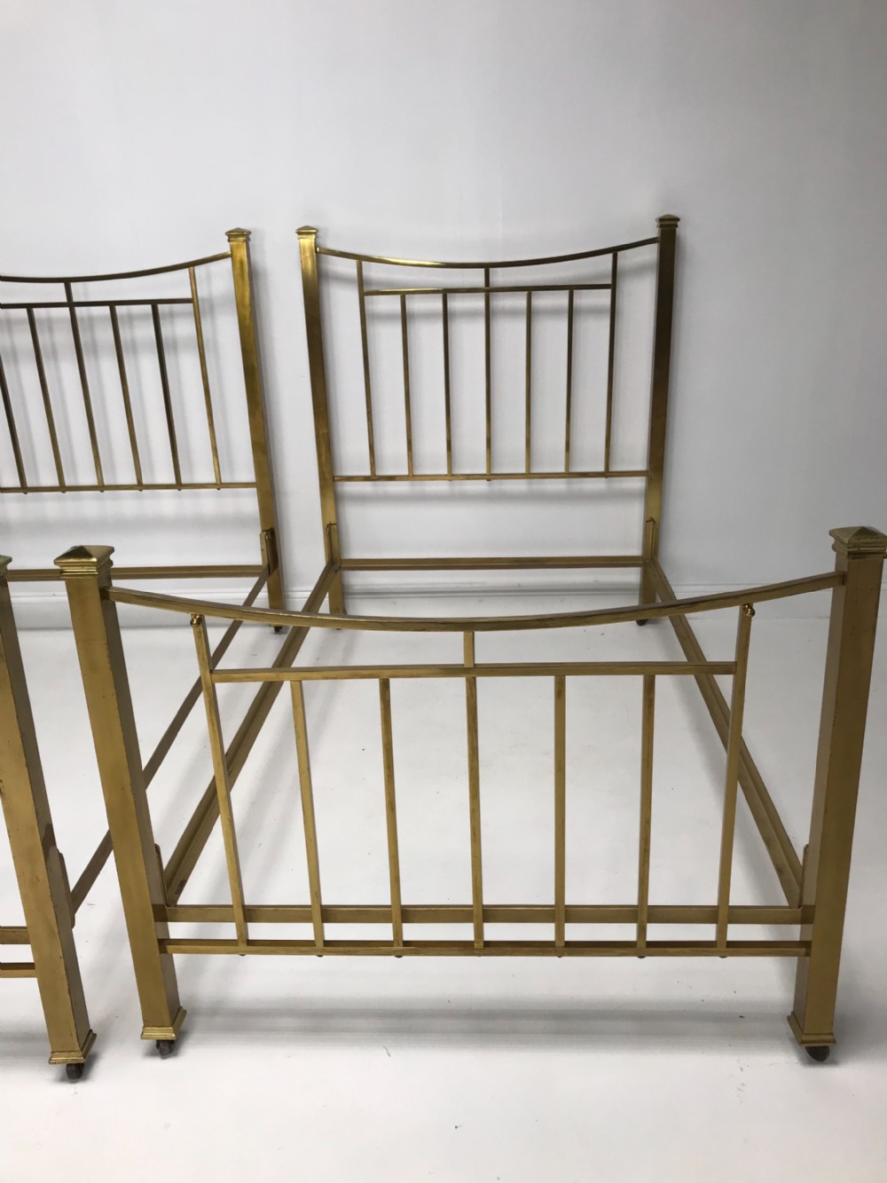 A Pair of Brass beds  View II