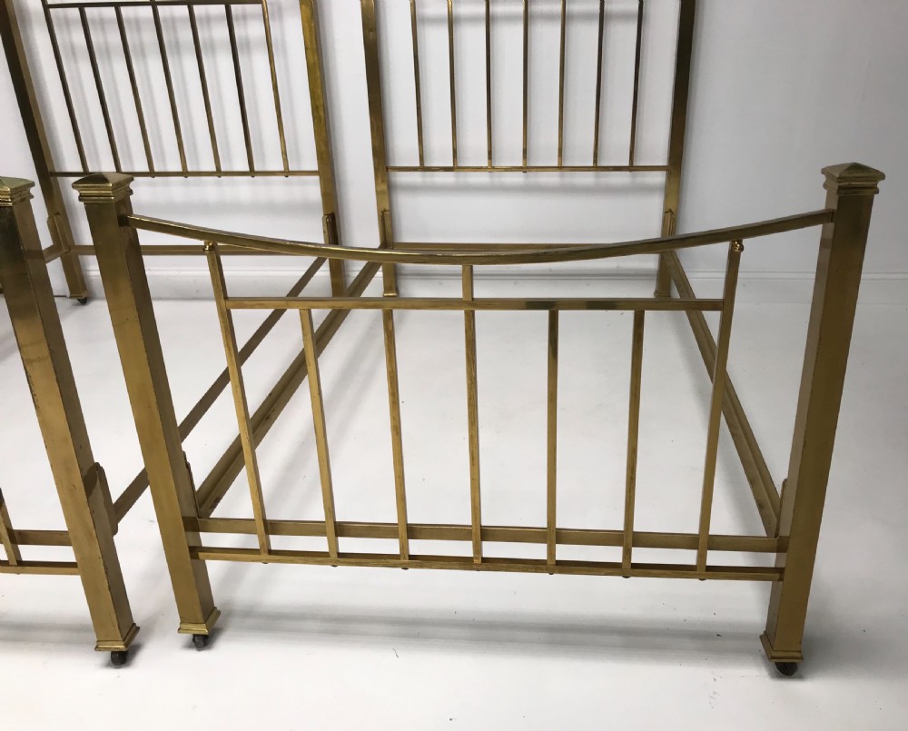 A Pair of Brass beds  View IV