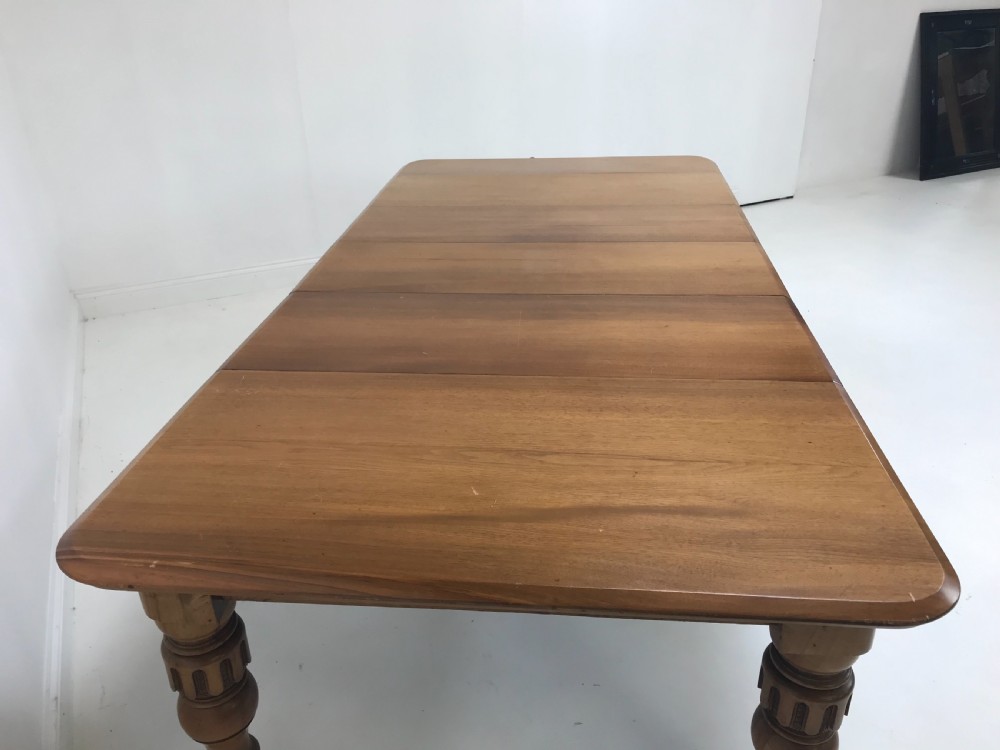 Antique walnut extending Dining table View IX