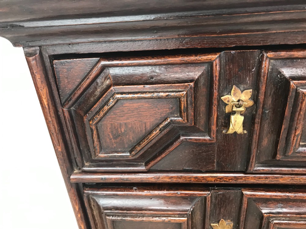 Antique 17th Cent Oak Chest  View II