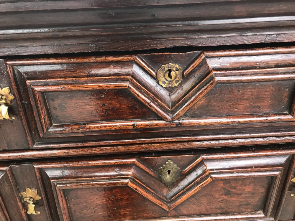 Antique 17th Cent Oak Chest  View IX