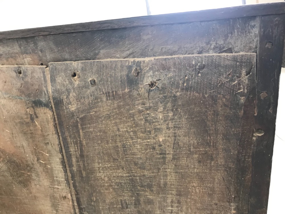 Antique 17th Cent Oak Chest  View XV