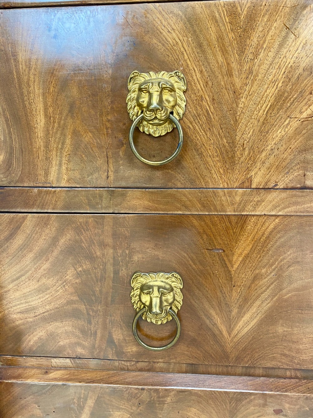 19th Century French Empire Commode in Mahogany View VI