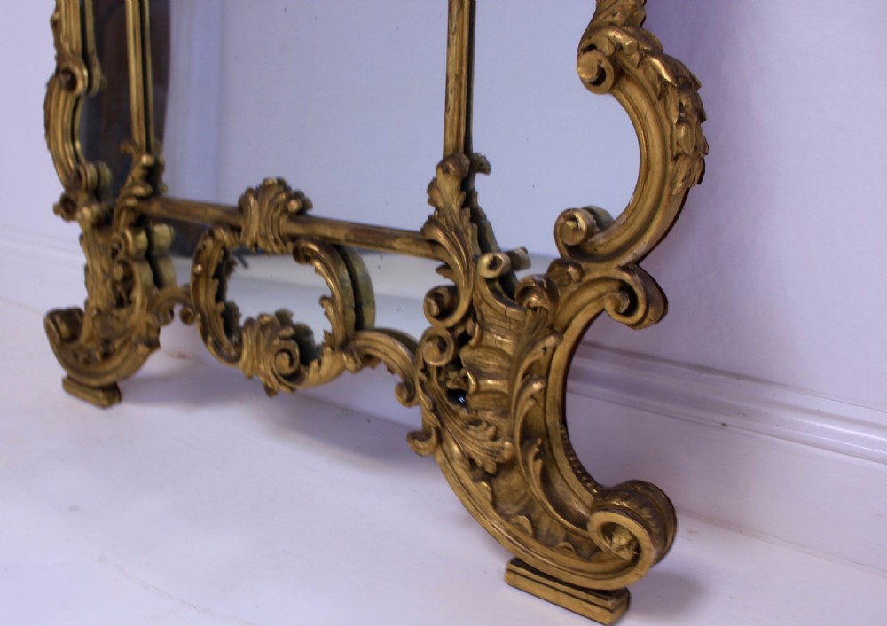 Carved Gilt Wood Mirror View III