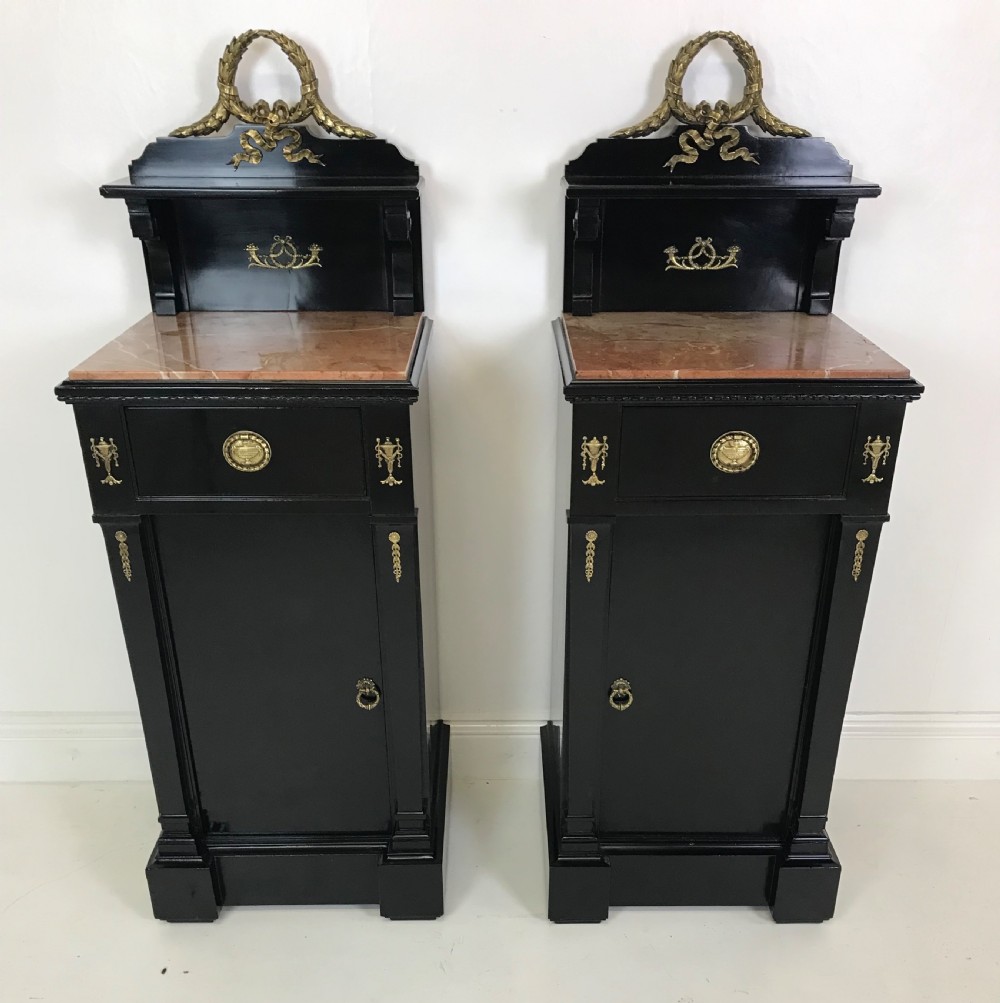 Pair of Empire Nightstands 