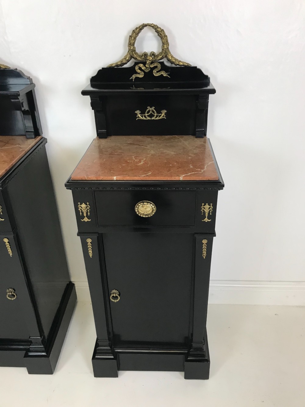 Pair of Empire Nightstands  View XI
